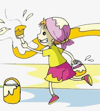 插图粉刷墙壁免抠