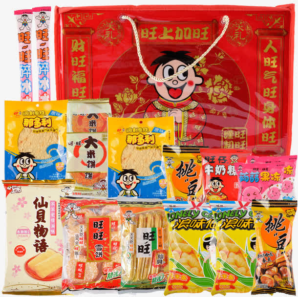 旺旺休闲礼包免抠