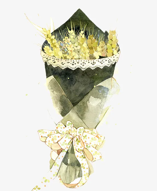 二十四番花信风 清明 二侯麦花免抠