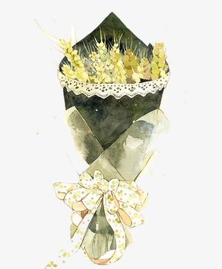 二十四番花信风 清明 二侯麦花免抠