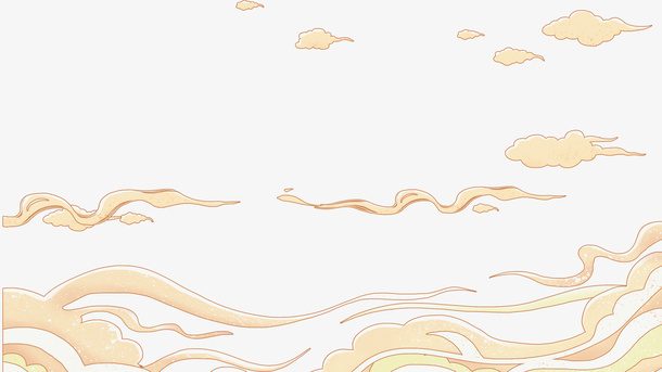 祥云 国潮 手绘 卡通免抠漂浮其他元素