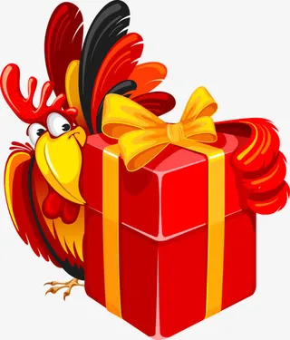 可爱公鸡免抠