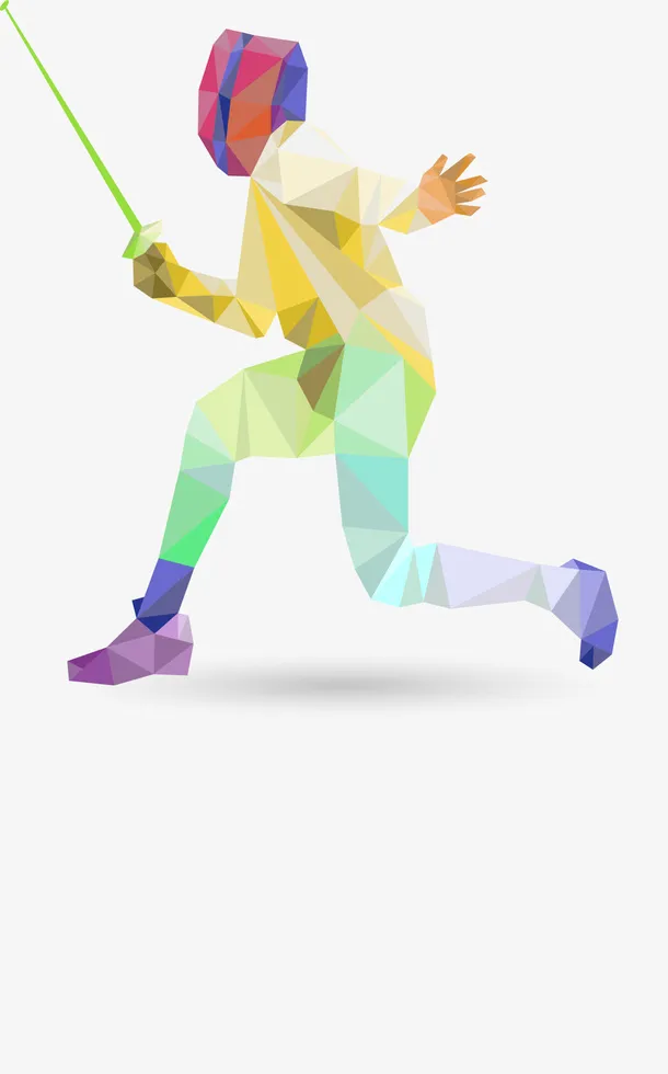 体育运动击剑运动免抠