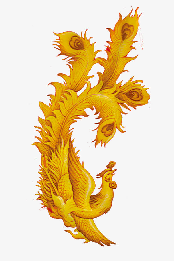 凤凰浮雕免抠
