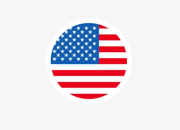 圆形美国国旗免抠