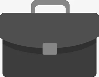 黑色公文包矢量图免抠