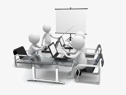 商务小人团队免抠装饰ppt元素