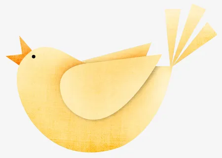 黄色小鸟免抠