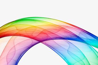 彩色朦胧线条免抠