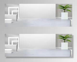 家居家电简约空间背景淘宝天猫banner高清