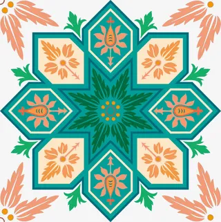 花纹底纹矢量印染素材免抠