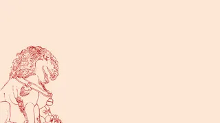 红色线条风格轮廓免抠