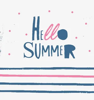 夏天艺术字素材免抠图免抠