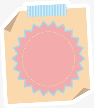 锯齿爆炸贴贴纸免抠