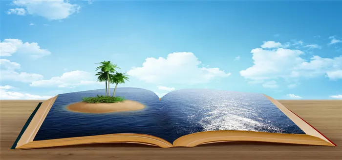 创意环保书本海报背景高清