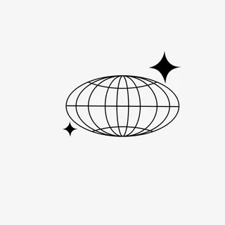 手绘球体装饰元素免抠