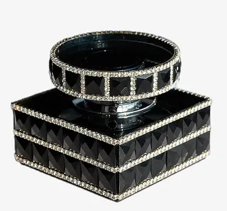 全黑镶钻车载香水瓶免抠