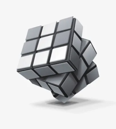 立体魔方旋转免抠