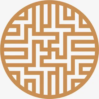 角花底纹花型对称平面图形免抠