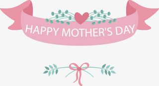 母亲节花卉元素免抠