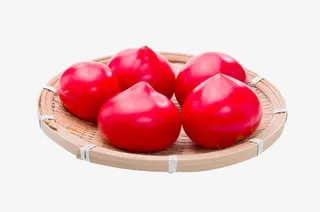 框子里红色圣女果免抠