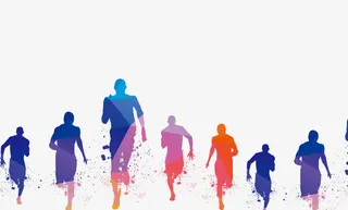 招聘海报人物剪影免抠