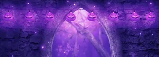 万圣节鬼节南瓜灯背景banner