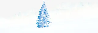 雪地海报装饰免抠