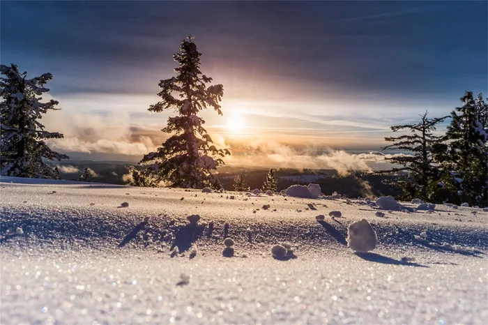 冬天雪景自然风景高清
