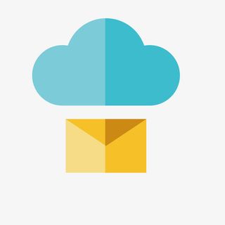 蓝色云盘文件免抠