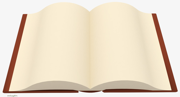 翻开的书本课本免抠图标元素