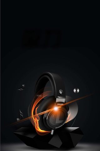 创意酷炫耳机广告海报背景素材高清