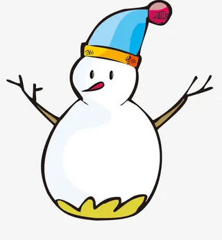 矢量雪人免抠