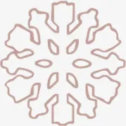 扁平风格创意元素合成雪花免抠