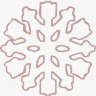 扁平风格创意元素合成雪花免抠