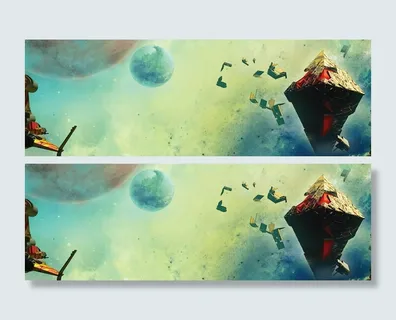 渐变蓝色深空科技感未来背景图高清