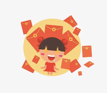 卡通红包免抠