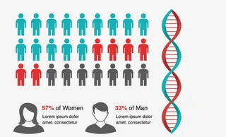 人物指标指示 矢量图免抠