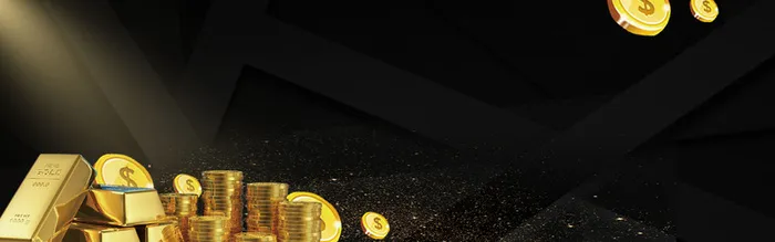 科技几何鎏金质感金色banner高清