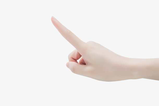 手-点击，女性手真实点击免抠