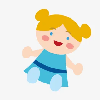 六一儿童节海报设计小车小女孩免抠