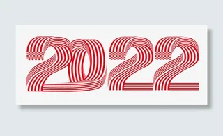 2022春节虎年红白字体免抠