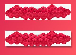 祥云花边 png免抠