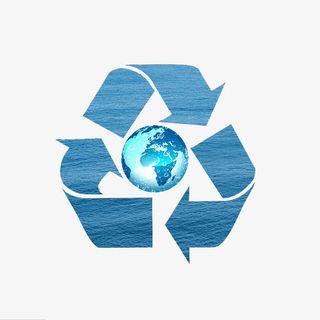 蓝色循环箭头免抠