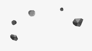 黑色石块不规则装饰免抠