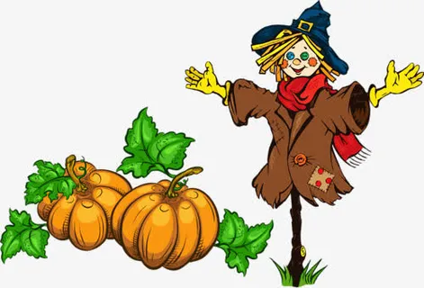 南瓜和稻草免抠