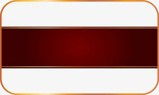 酒红色框架横幅免抠