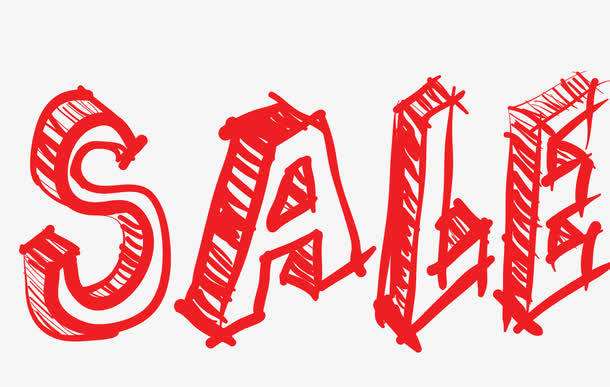 SALE手绘涂鸦矢量素材免抠