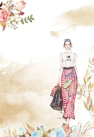 唯美卡通人物梦幻广告设计背景高清