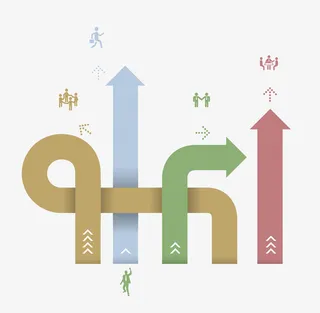 道路选择规划图免抠